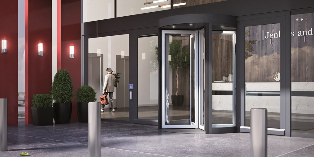 ASSA ABLOY RD100 - 3/4 лопастная компактная автоматическая револьверная дверь — фото 2