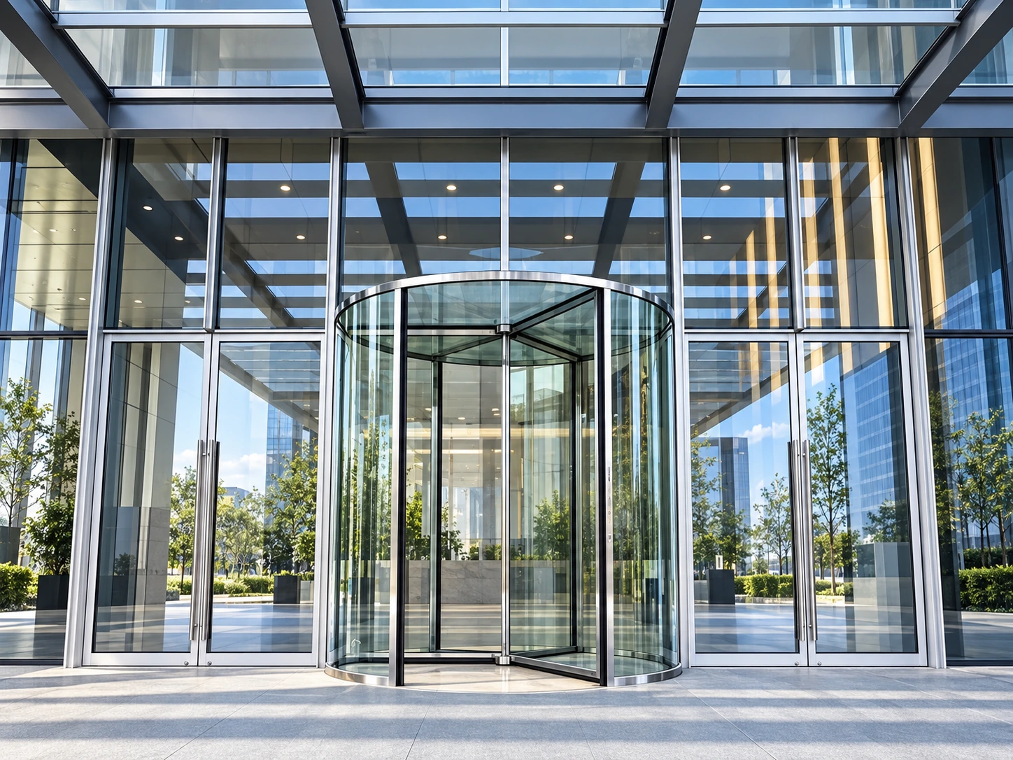 ADSR Crystal — цельностеклянная револьверная дверь — фото 5