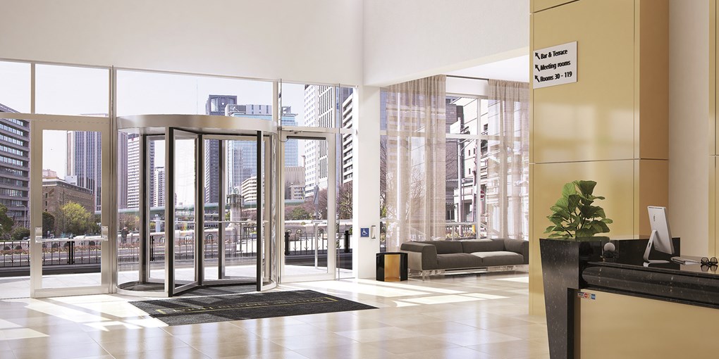 ASSA ABLOY RD100 - 3/4 лопастная компактная автоматическая револьверная дверь — фото 3