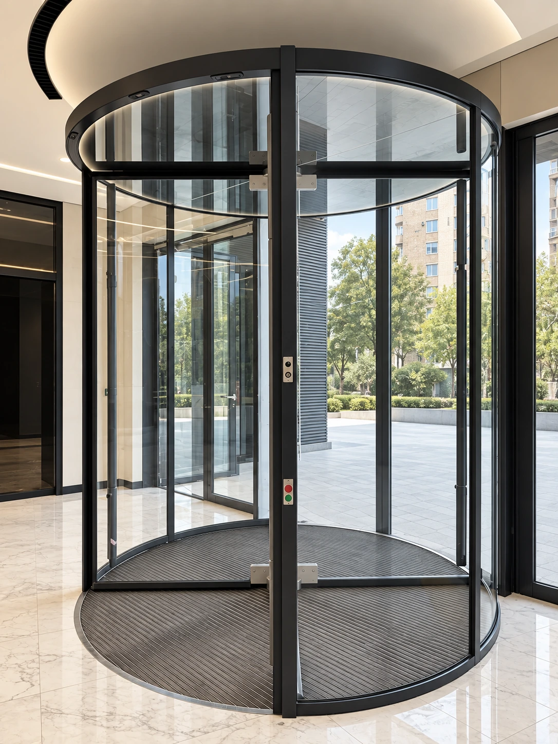 ADSR Crystal — цельностеклянная револьверная дверь — фото 2